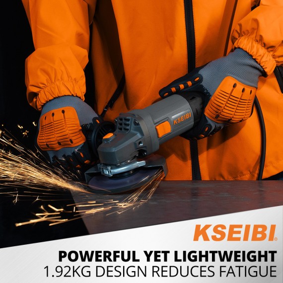 Powerful Variable Speed Angle Grinder for Precision Cutting | KSEIBI