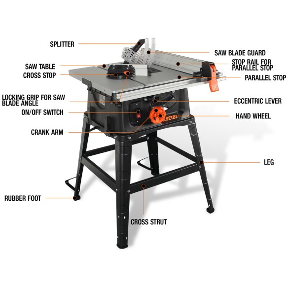 اره میزی KTS 20-254 L، ۲۵۴ میلی‌متر برند کسیبی | KSEIBI