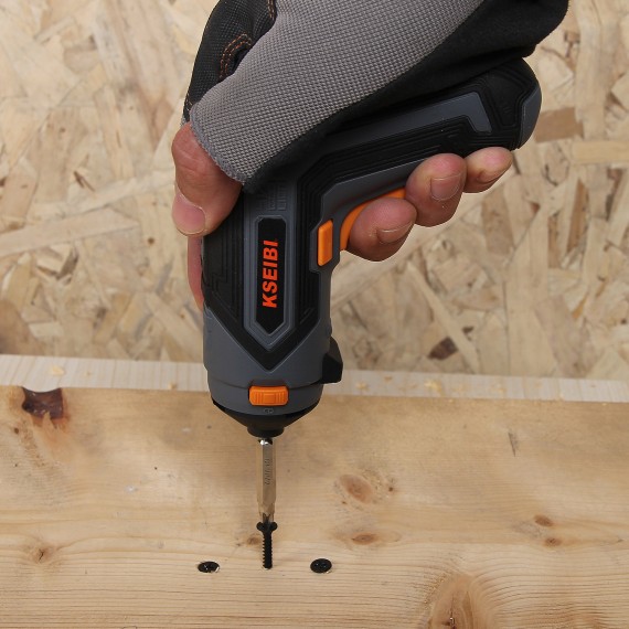 Powerful and Versatile 4V Cordless Screwdriver for DIY Projects | KSEIBI