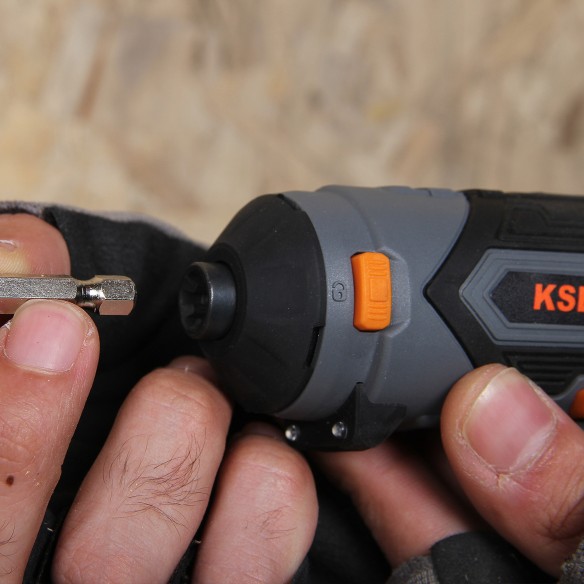 Powerful and Versatile 4V Cordless Screwdriver for DIY Projects | KSEIBI
