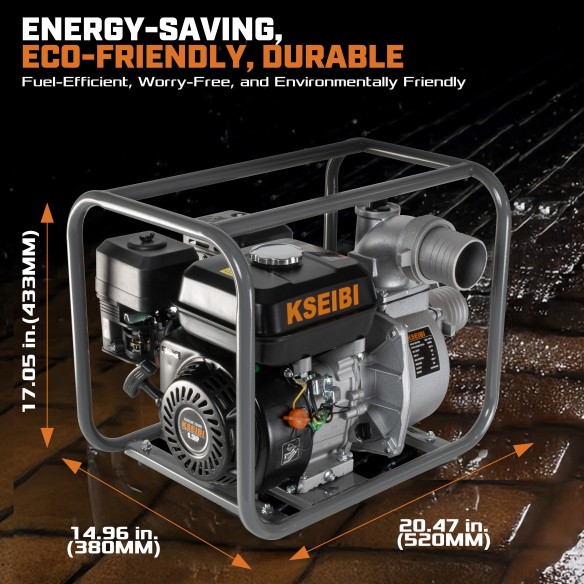 Powerful Gasoline-Powered Water Pump for Efficient Water Transfer | KSEIBI
