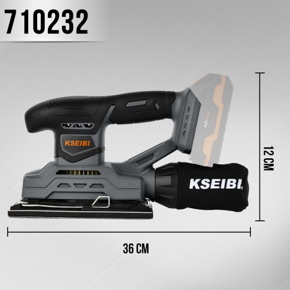 High-Powered Cordless Finishing Sander for Precision Woodworking | KSEIBI