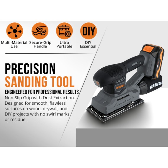 Аккумуляторная плоскошлифовальная машина KSS 20V-230 | KSEIBI