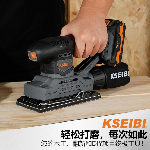High-Powered Cordless Finishing Sander for Precision Woodworking | KSEIBI