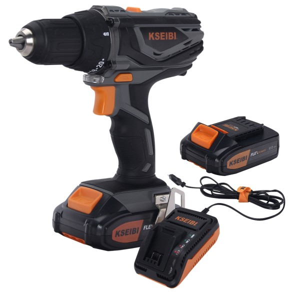 Powerful 20V Cordless Drill for DIY Projects | KSEIBI