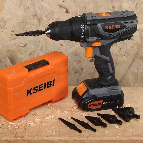 دریل بی‌سیم 20 ولت KSR 20V-35 | قیمت و اطلاعات فنی | KSEIBI