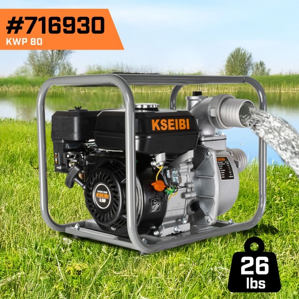 Powerful Gasoline-Powered Water Pump for Efficient Water Transfer | KSEIBI