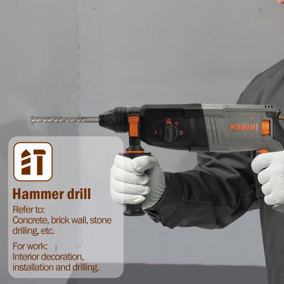 High-Performance 26mm Rotary Hammer Drill for Professionals | KSEIBI