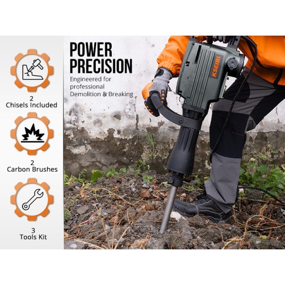 Powerful Demolition Hammer for Heavy-Duty Jobs | KSEIBI