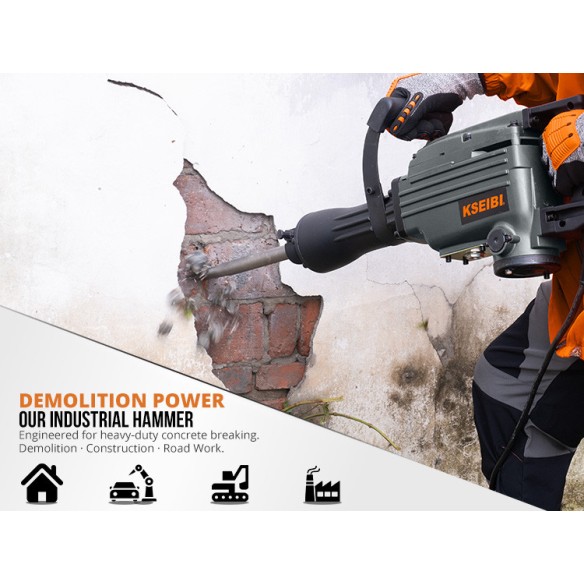 Powerful Demolition Hammer for Heavy-Duty Jobs | KSEIBI