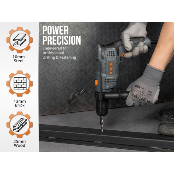 高效冲击钻，13毫米无钥匙，580瓦 | KSEIBI