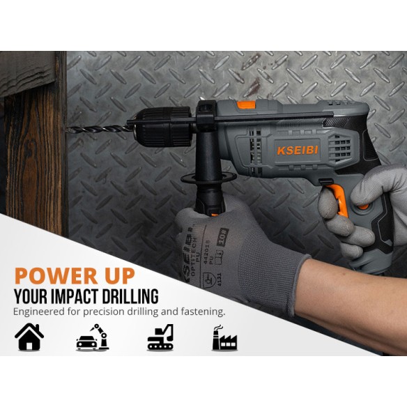 高效冲击钻，13毫米无钥匙，580瓦 | KSEIBI