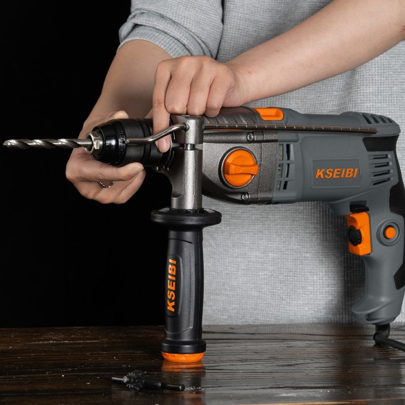 高性能冲击钻，13毫米无钥匙，1050瓦 | KSEIBI