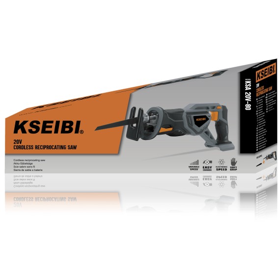 اره رفت و برگشتی بی‌سیم ۲۰ ولت KSA 20V-80، ۱۰۰ میلی‌متر | KSEIBI