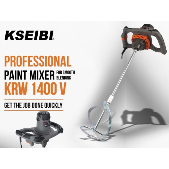 Professional KRW 1400 V Paint Mixer for Smooth Blending | KSEIBI