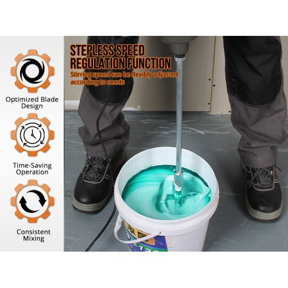 Professional KRW 1400 V Paint Mixer for Smooth Blending | KSEIBI