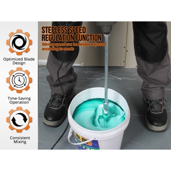 Professional KRW 1400 V Paint Mixer for Smooth Blending | KSEIBI