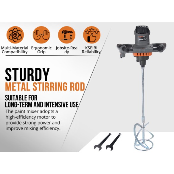 Мощный миксер для краски KRW 1400 V - идеальное решение для ремонта | KSEIBI