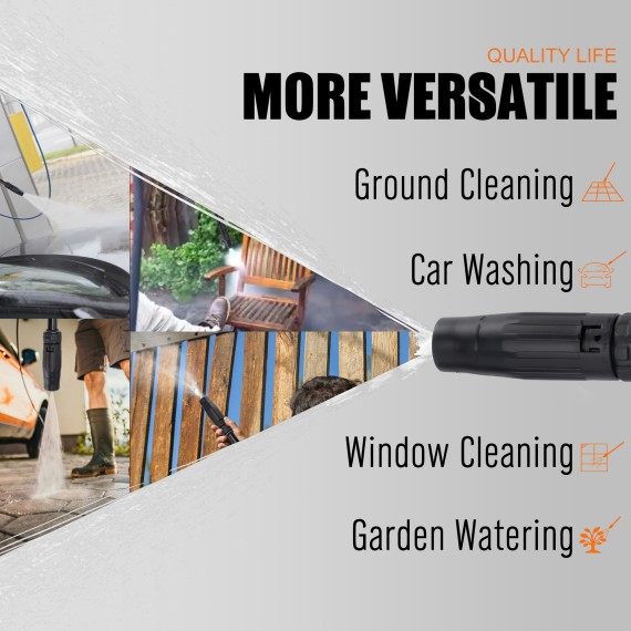 高压清洁机，135 BAR，1850W，适用于家庭和商业使用 | KSEIBI