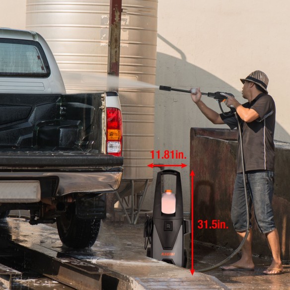 高压清洁机，135 BAR，1850W，适用于家庭和商业使用 | KSEIBI