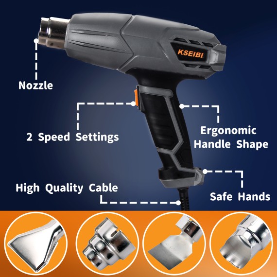 Professional KHG 20-55 B Heat Gun for Home and Industrial Use | KSEIBI