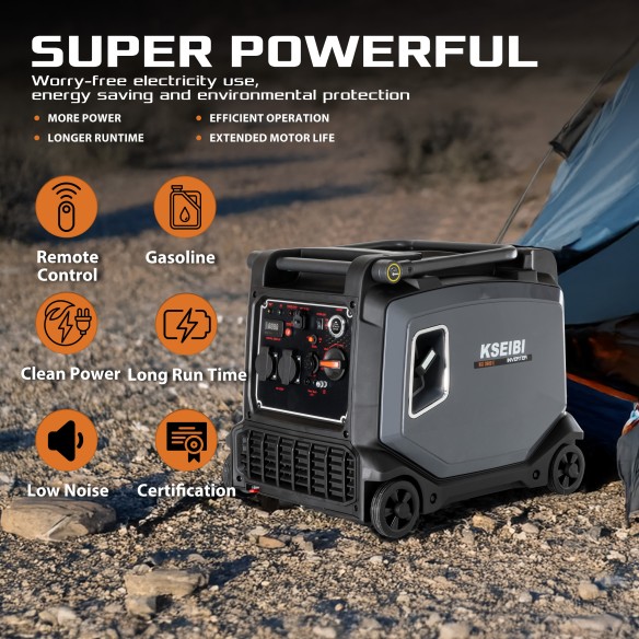 Инверторный бензиновый генератор KGI 3800 E