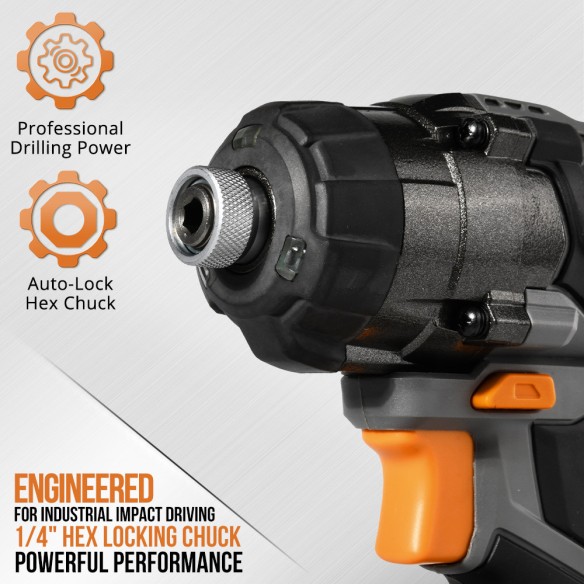 Powerful 20V Cordless Impact Driver for Precision Work | KSEIBI