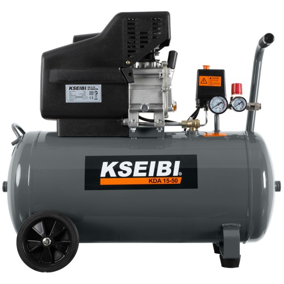 Powerful 2HP Air Compressor, 50L Tank | KSEIBI