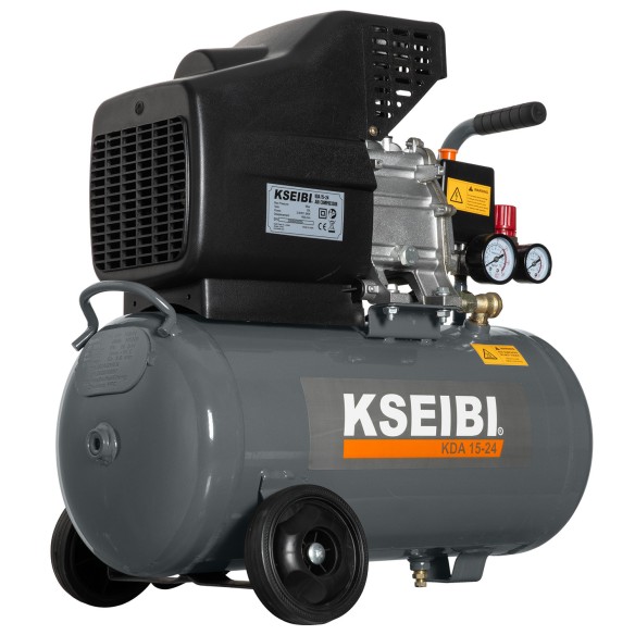 KDA 15-24 Air Compressor, 24L Tank, 2HP Portable | KSEIBI