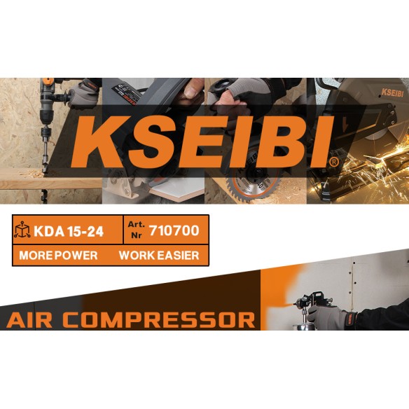 کمپرسور هوا KDA 15-24، ۲۴ لیتری، ۲ اسب بخار | KSEIBI