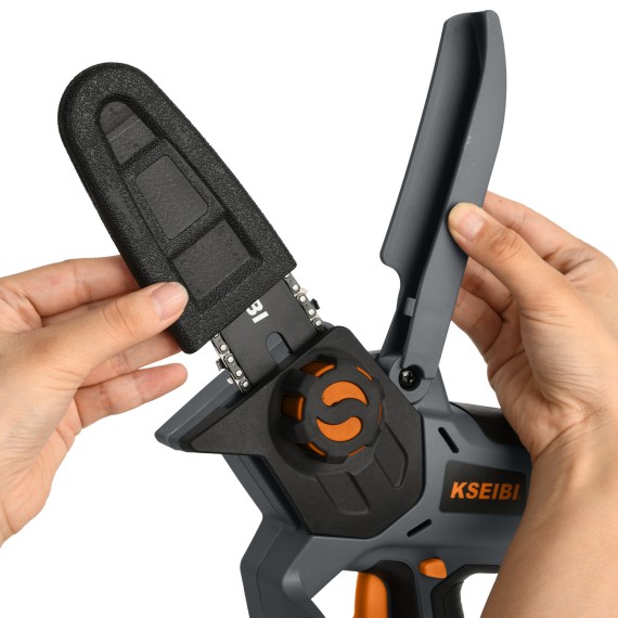 Compact and Powerful Cordless Mini Chainsaw for DIY Projects | KSEIBI