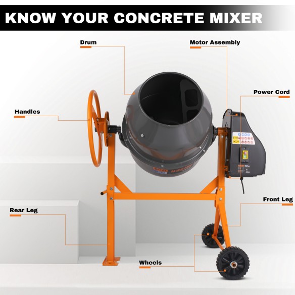 High-Quality 200L Cement Mixer for Efficient Mixing | KSEIBI