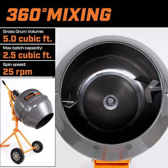 High-Quality Portable Cement Mixer for Construction Projects | KSEIBI