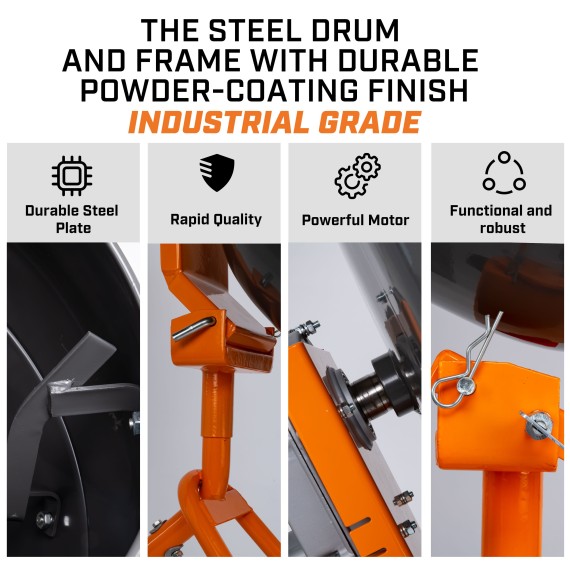 High-Quality Portable Cement Mixer for Construction Projects | KSEIBI