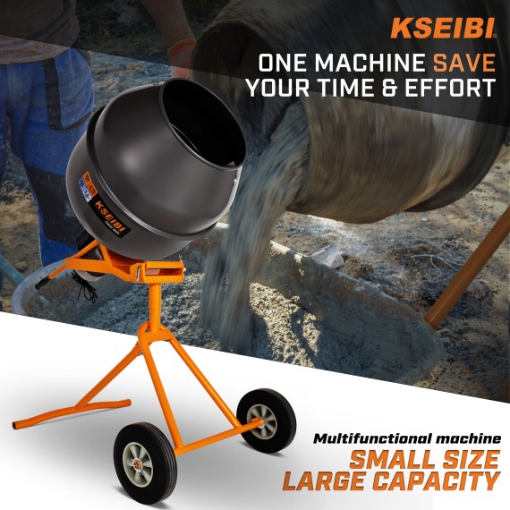 High-Quality Portable Cement Mixer for Construction Projects | KSEIBI