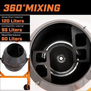 High-quality KCM 45-120 L Cement Mixer for Efficient Mixing | KSEIBI 2