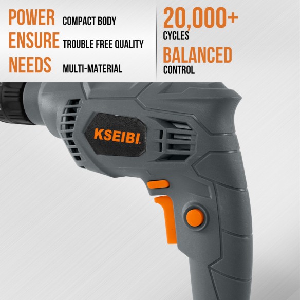 Powerful KBM 450 S Electric Drill with 10mm Keyless Chuck | KSEIBI