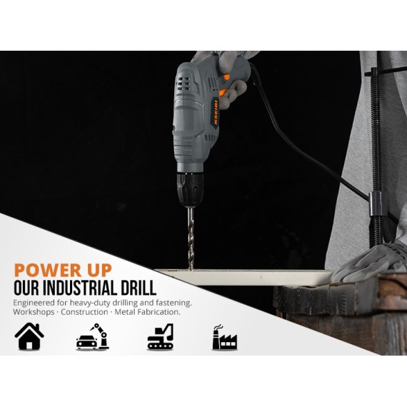 KBM 450 S 电钻，10MM无钥匙，450W，适用于家庭使用 | KSEIBI