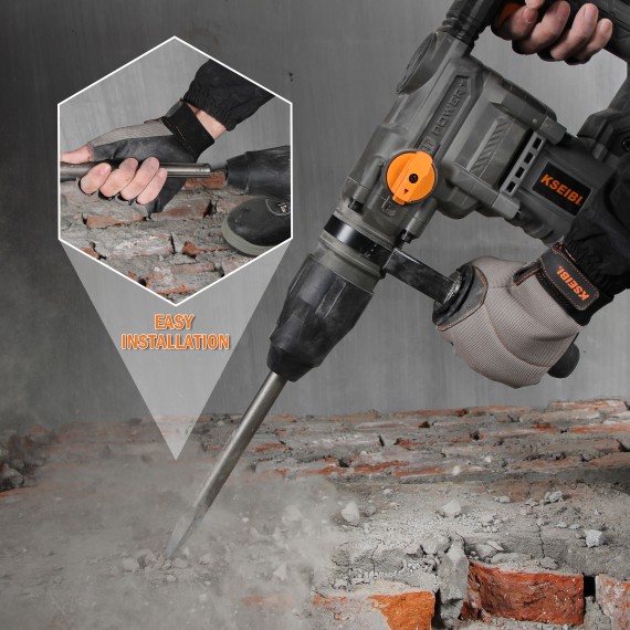 چکش گردان KBH 9-40 SDS-MAX با توان ۱۶۰۰ وات | KSEIBI