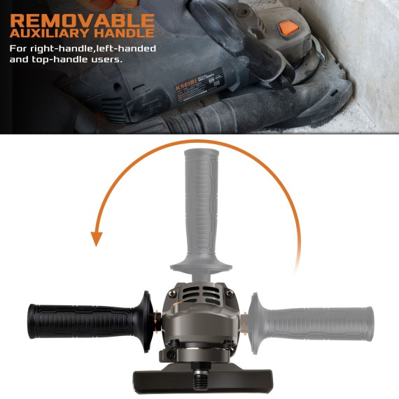 معدة جلخ خرسانية كهربائية KCG 15-125 L، 5 بوصة، 11.5 أمبير | KSEIBI