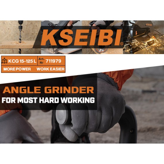 معدة جلخ خرسانية كهربائية KCG 15-125 L، 5 بوصة، 11.5 أمبير | KSEIBI