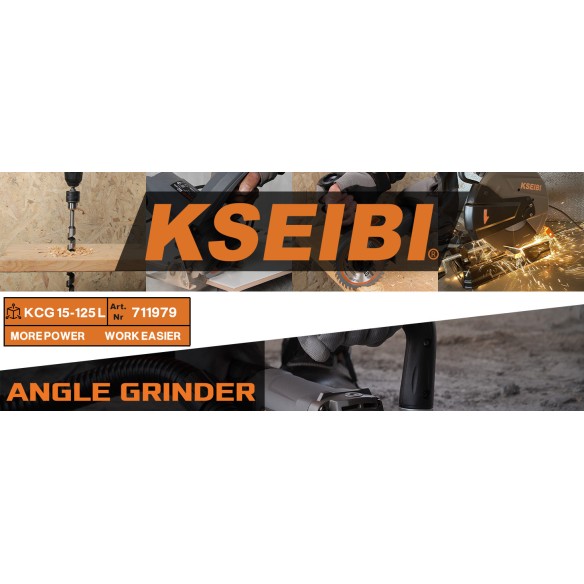 معدة جلخ خرسانية كهربائية KCG 15-125 L، 5 بوصة، 11.5 أمبير | KSEIBI