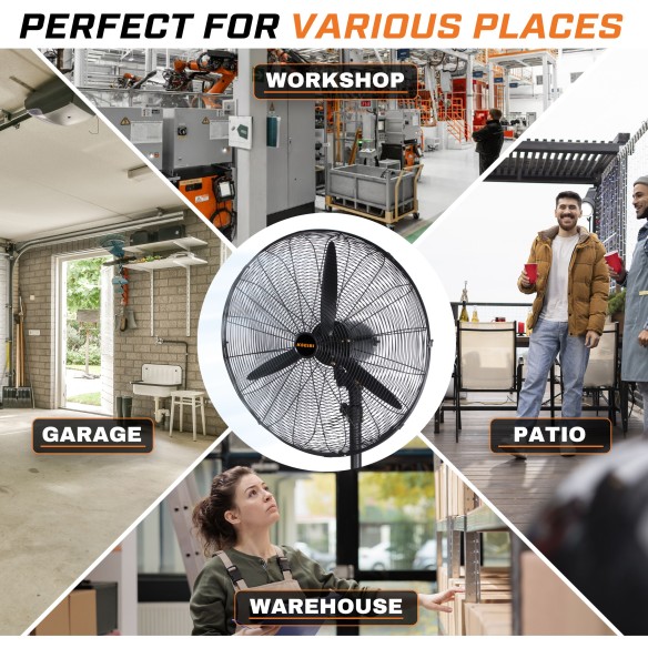 KCF 14-650 S 工业立式风扇 650毫米 140W 专业品质 | KSEIBI