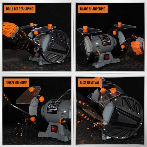 سنگ رومیزی ۱۵۰ میلی‌متر با توان ۱۵۰ وات برند KBG | KSEIBI