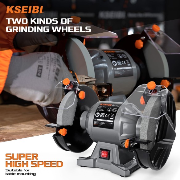 Powerful 150W Bench Grinder 150mm - Top Quality Tools | KSEIBI