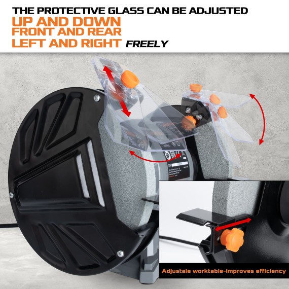 Powerful 150W Bench Grinder 150mm - Top Quality Tools | KSEIBI