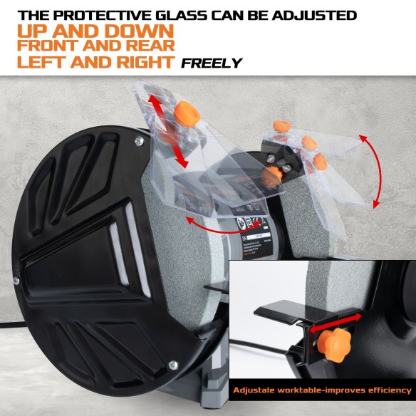 Powerful 150W Bench Grinder 150mm - Top Quality Tools | KSEIBI