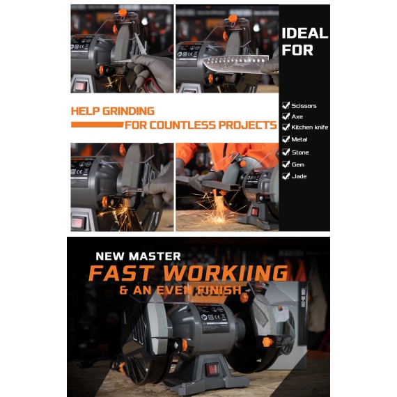 Купить настольный шлифовальный станок KBG 15-150, 150 мм, 150 Вт | KSEIBI