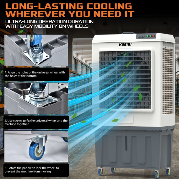 کولر هوای KAC 45-125 L با ظرفیت ۱۲۵ لیتر و توان ۴۵۰ وات | KSEIBI