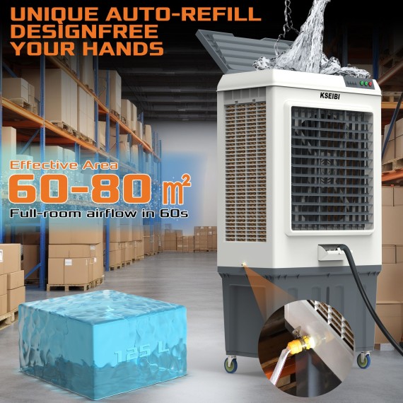 KAC 45-125 L: воздушный охладитель 125 литров 450 Вт | KSEIBI